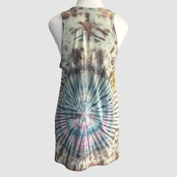 Tomcat Tie Dye Creations Women's Crumple/Circle Design Tank Multi, NWT-Size L - Picture 5 of 6